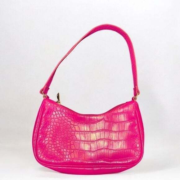 Shein Pink Shoulder Bag With Braided Strap